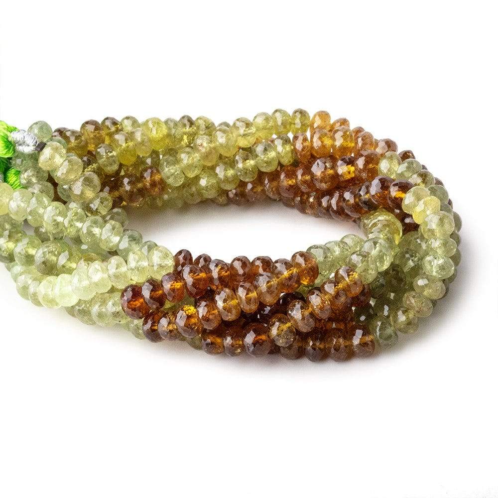 6mm Grossular Garnet Beads Faceted Rondelle 8 inch 50 pieces - Beadsofcambay.com