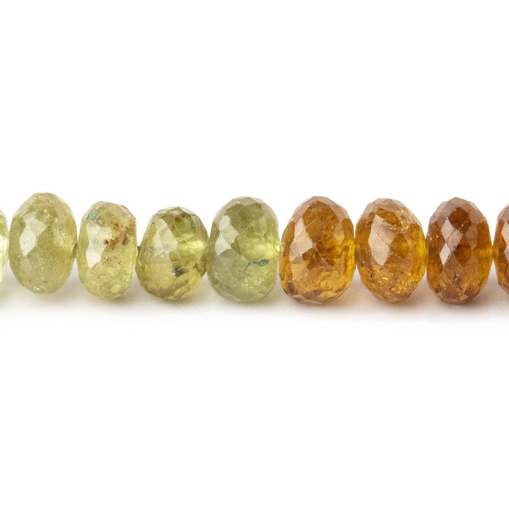 6mm Grossular Garnet Beads Faceted Rondelle 8 inch 50 pieces - Beadsofcambay.com