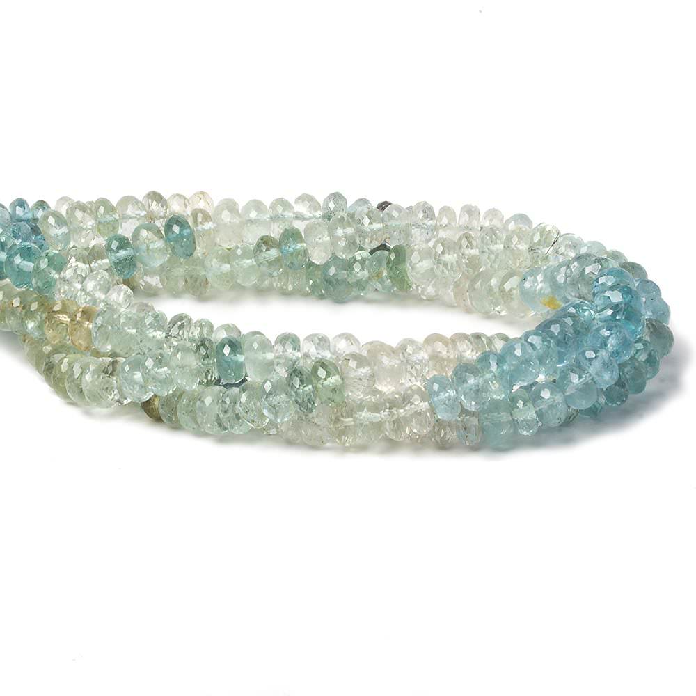 6mm Multi Color Beryl Beads Faceted Rondelle 15 inch 115 pieces - Beadsofcambay.com