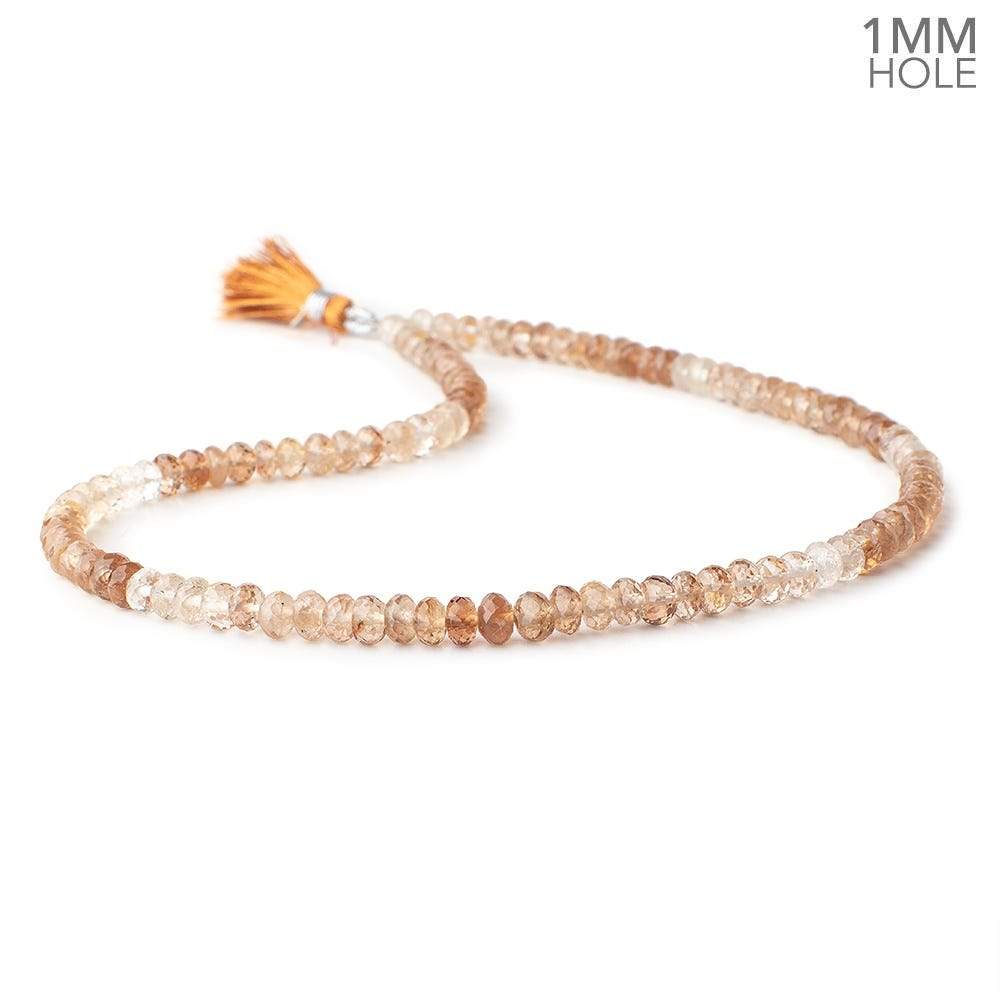 6mm Shaded Imperial Topaz Faceted Rondelle Beads 16 inch 106 pieces 1mm Hole - Beadsofcambay.com