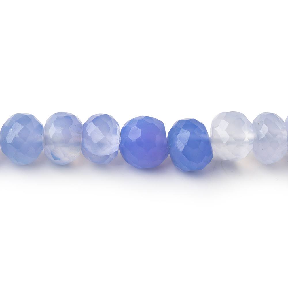 6mm Shaded Santorini Chalcedony Faceted Rondelle Beads 13 inch 76 pieces - Beadsofcambay.com