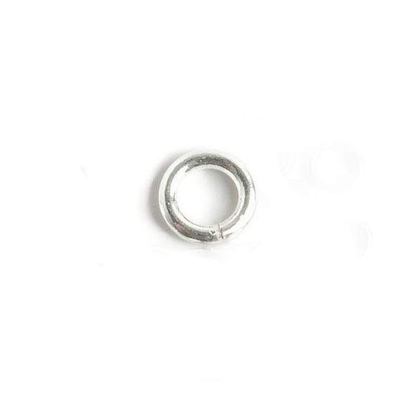 6mm Sterling Silver Open Plain Jump Ring Set of 25 pieces 16 gauge wire - Beadsofcambay.com