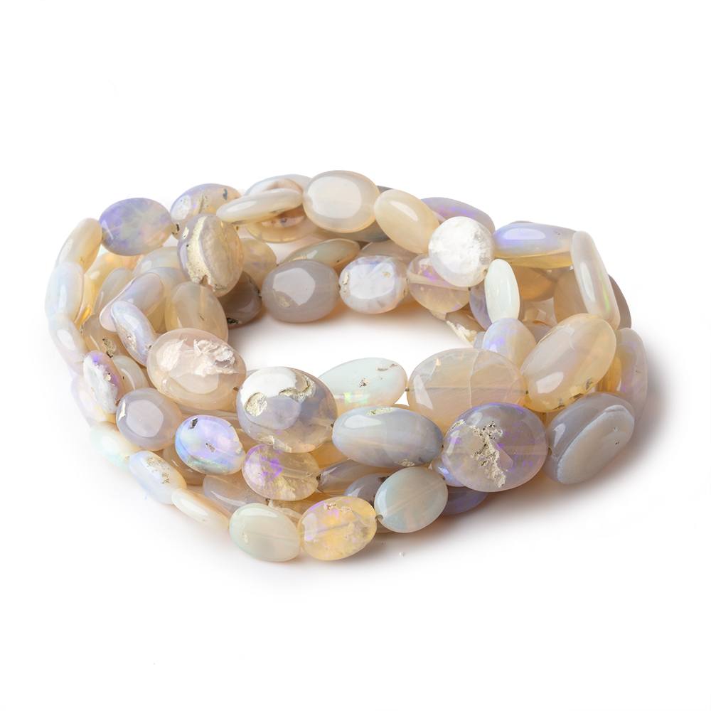 6x4-14x10mm Australian Opal Plain Nugget Beads 18 inch 52 pieces - Beadsofcambay.com