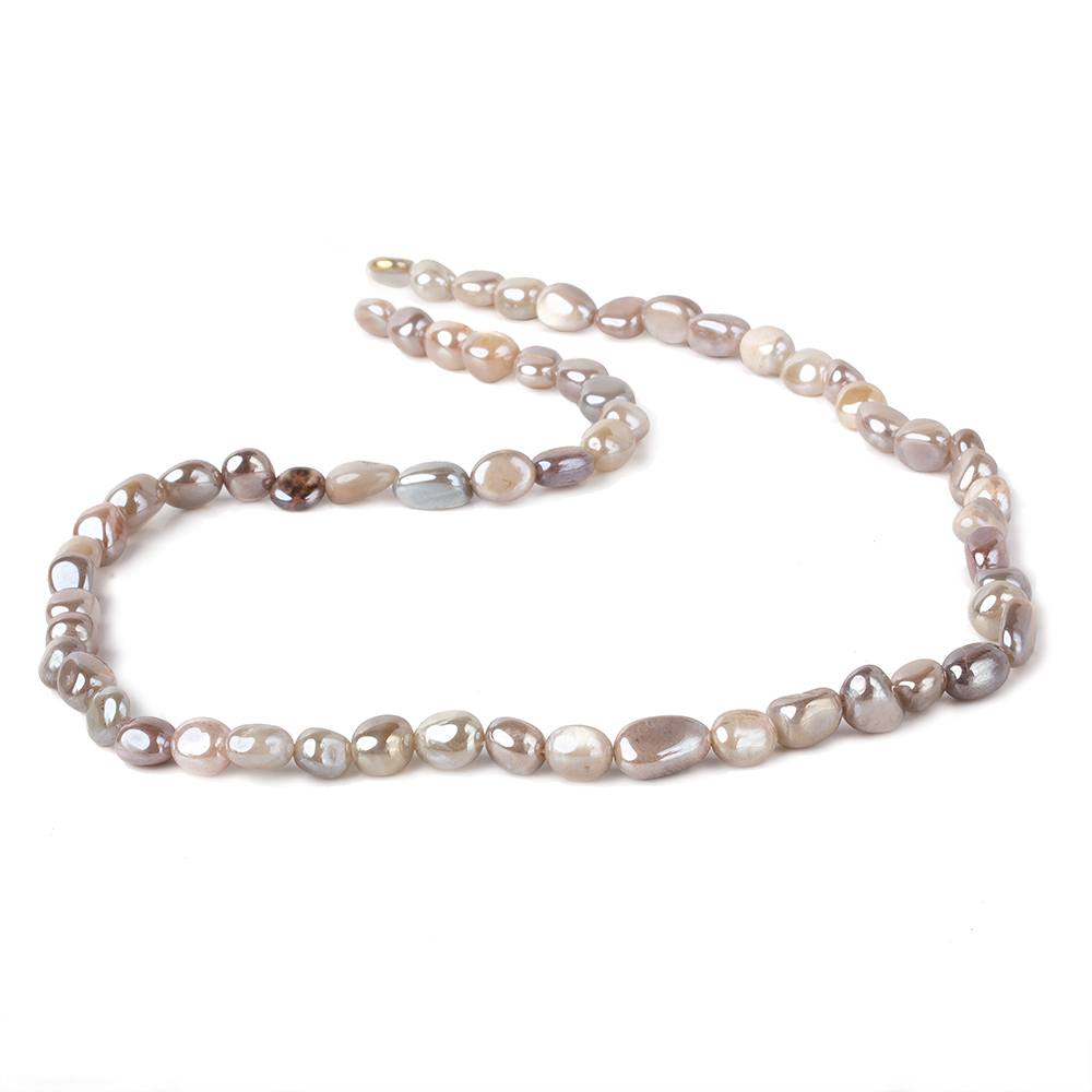 6x5-10x5mm Mystic Light Multi Color Moonstone plain nuggets 16 inch 60 beads - Beadsofcambay.com