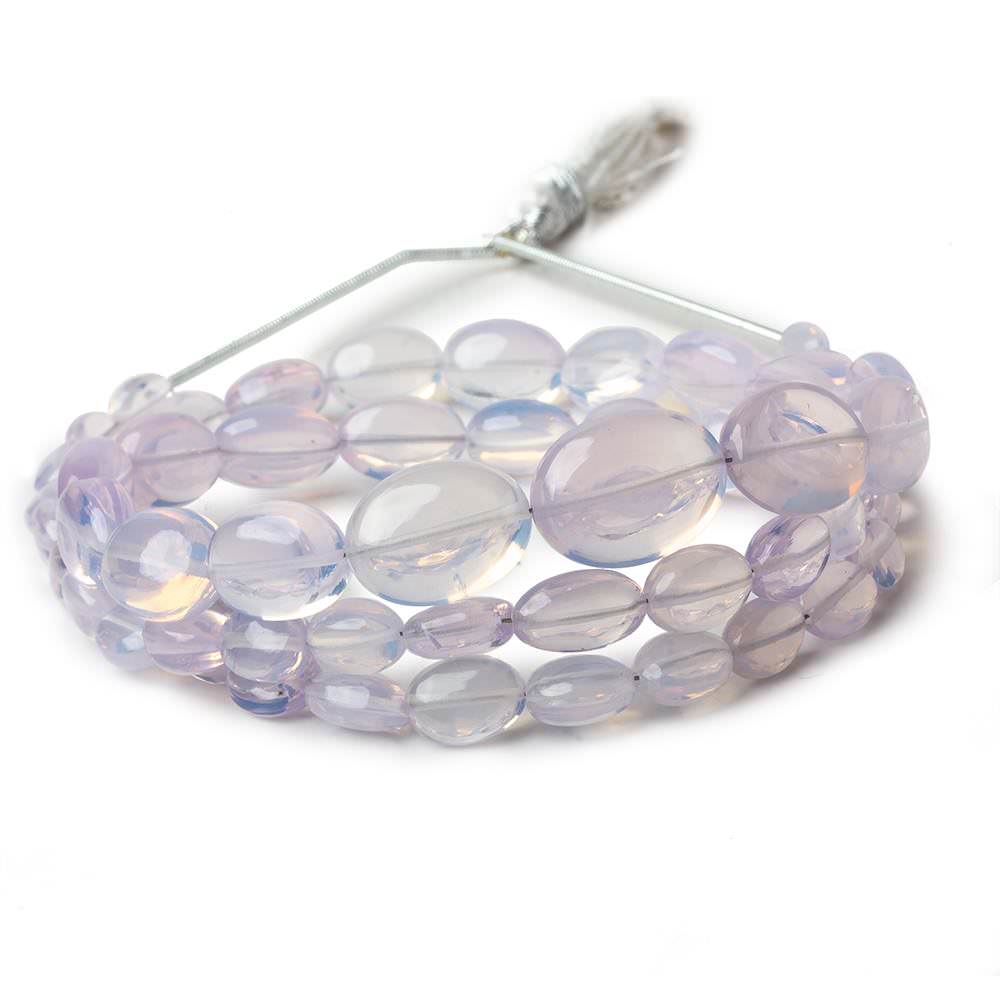 8x6-12x9mm Lavender Opal straight drilled plain ovals 20 inch 51 beads AA 1mm hole - Beadsofcambay.com