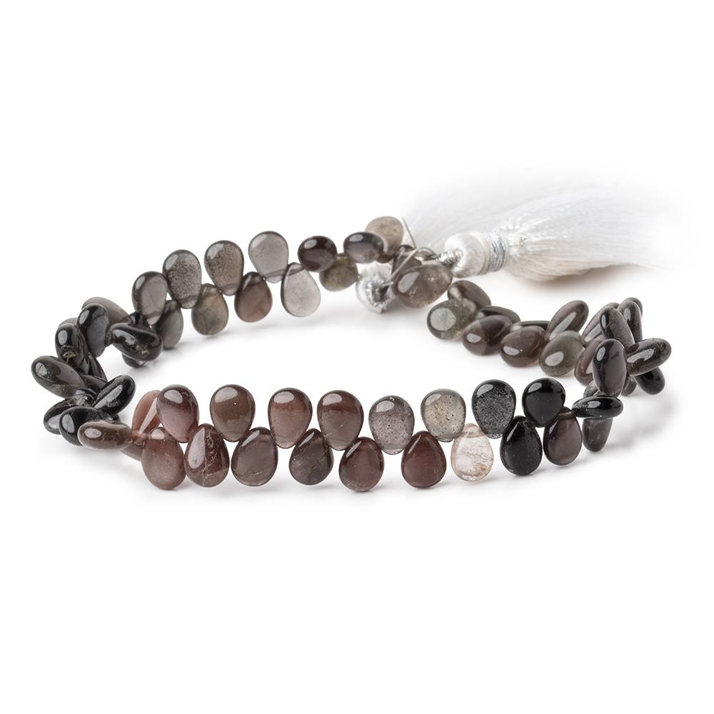 6x5-7x6mm Cat's Eye Scapolite Plain Pear Beads 8 inch 70 pieces - Beadsofcambay.com