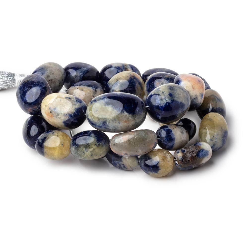 6x5.5-20x13.5mm Sodalite Plain Nugget Beads 16 inch 28 pieces AA - Beadsofcambay.com