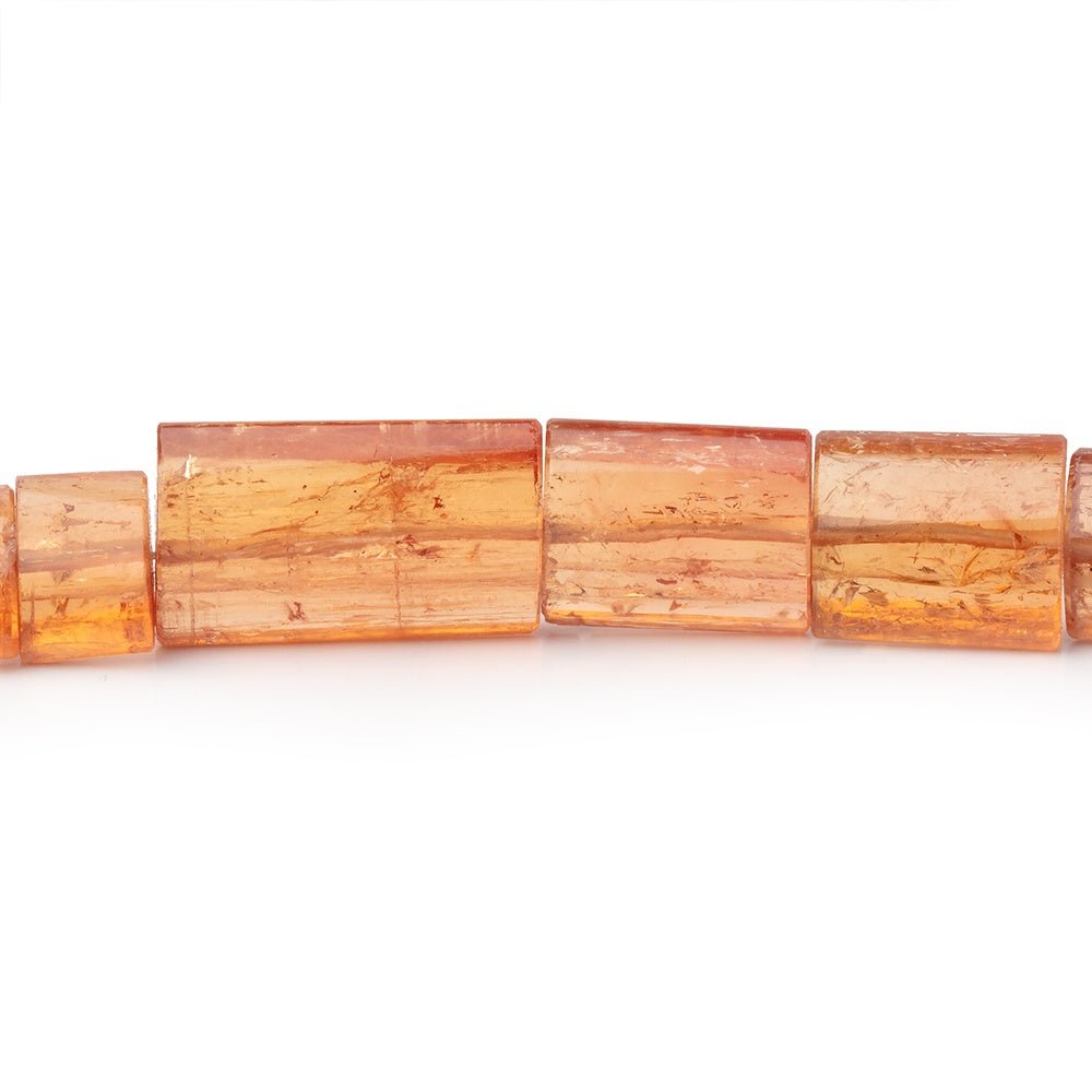 6x6-18x11mm Imperial Topaz Plain Tube Beads 20 inch 51 pieces AAA - Beadsofcambay.com