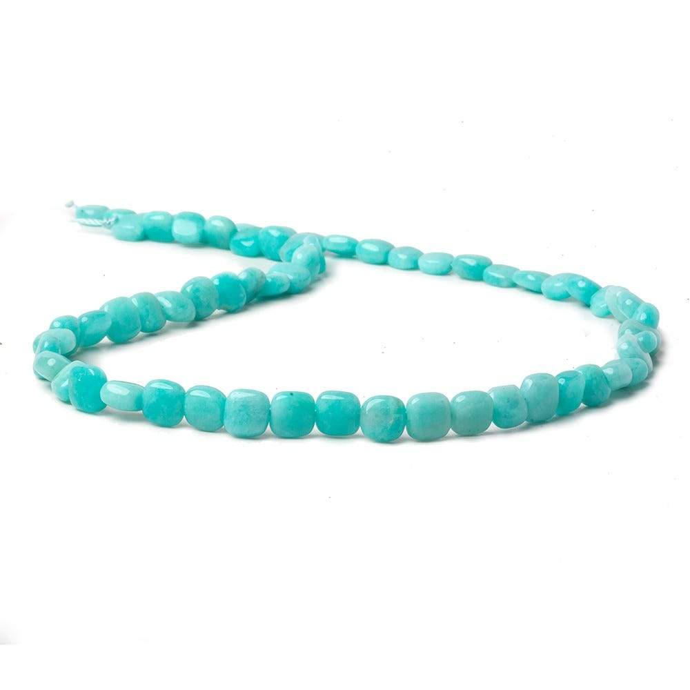 6x6-7x7mm Amazonite Plain Pillows 15.5 inch 63 beads AA - Beadsofcambay.com