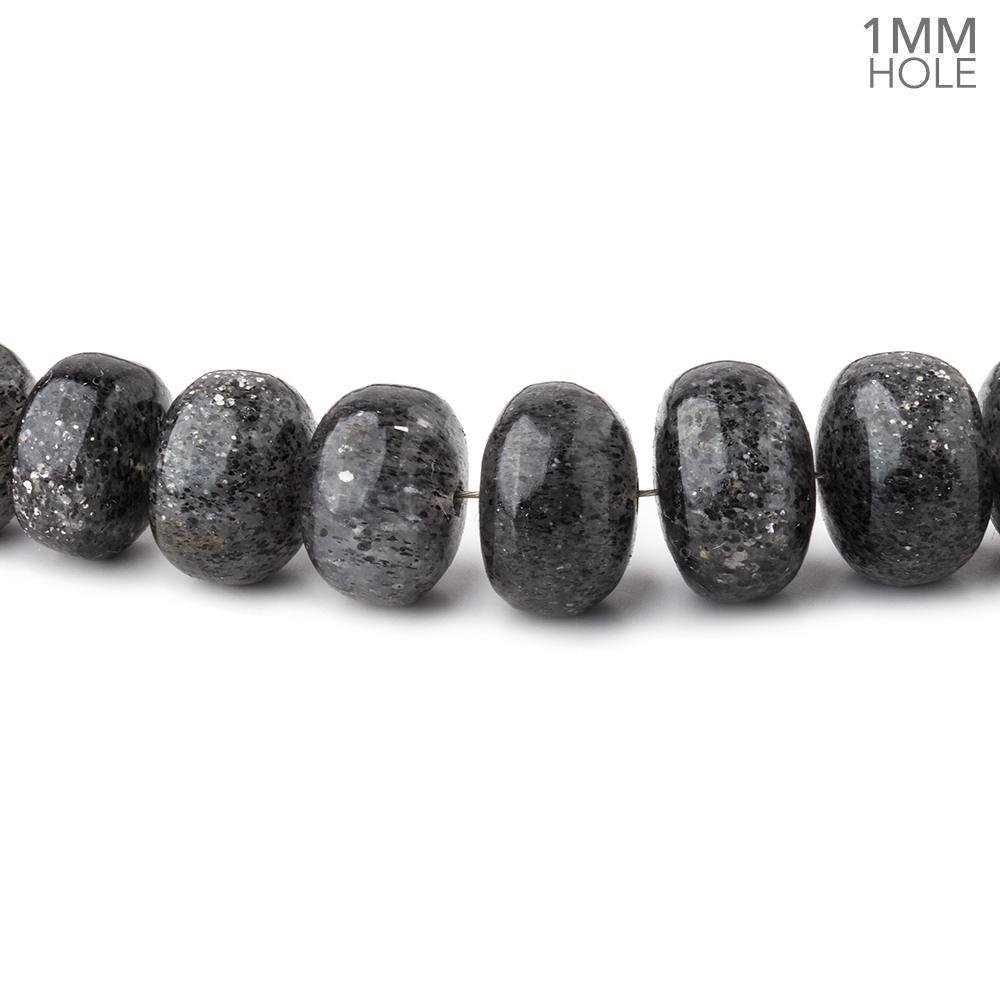 7-11mm Celestial Quartz Plain Rondelle Beads 16 inch 72 pieces 1mm Large Hole - Beadsofcambay.com