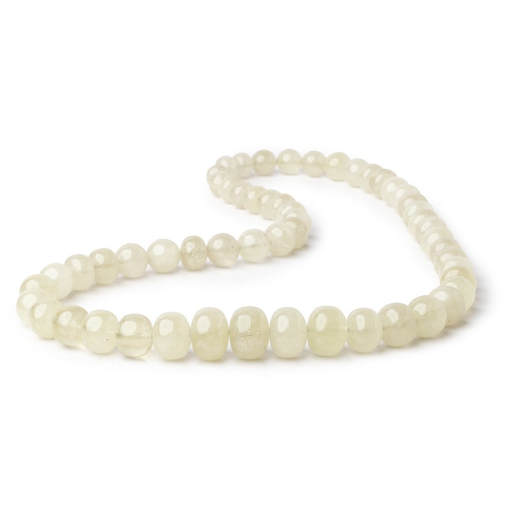 7.5-13.5mm Libyan Desert Glass Plain Rondelles & Rounds 18 inch 55 Beads AAA - Beadsofcambay.com