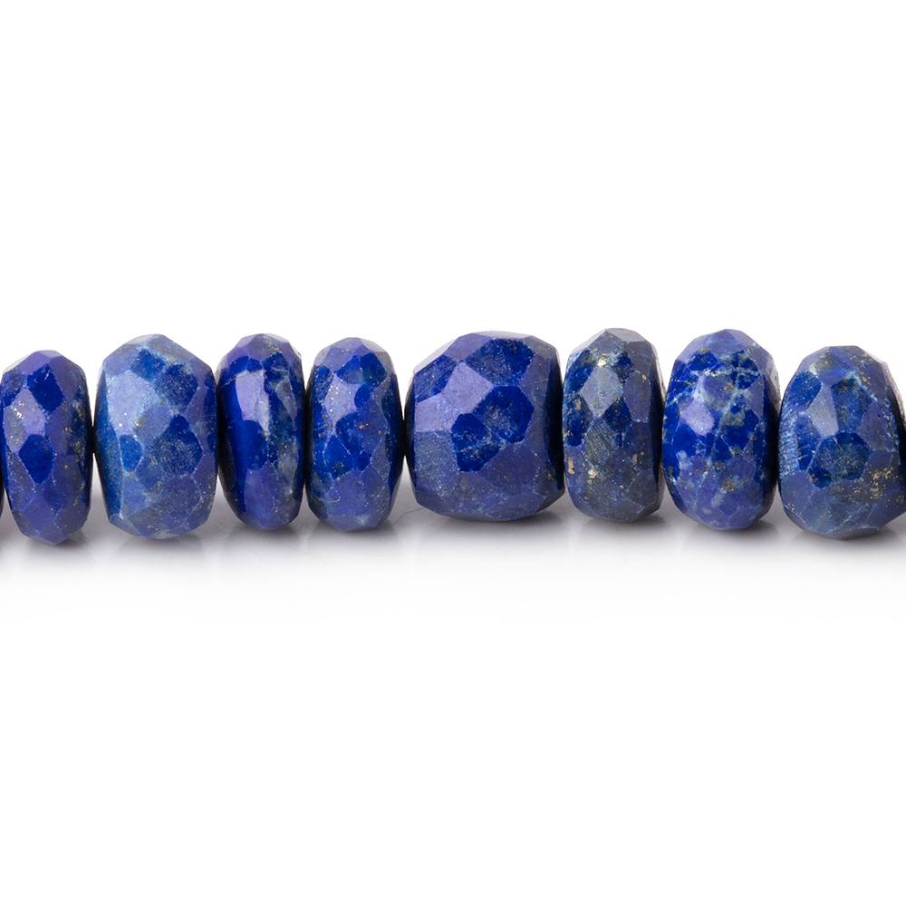 7.5-8mm Lapis Lazuli Faceted Rondelle Beads 15 inch 87 pieces - Beadsofcambay.com