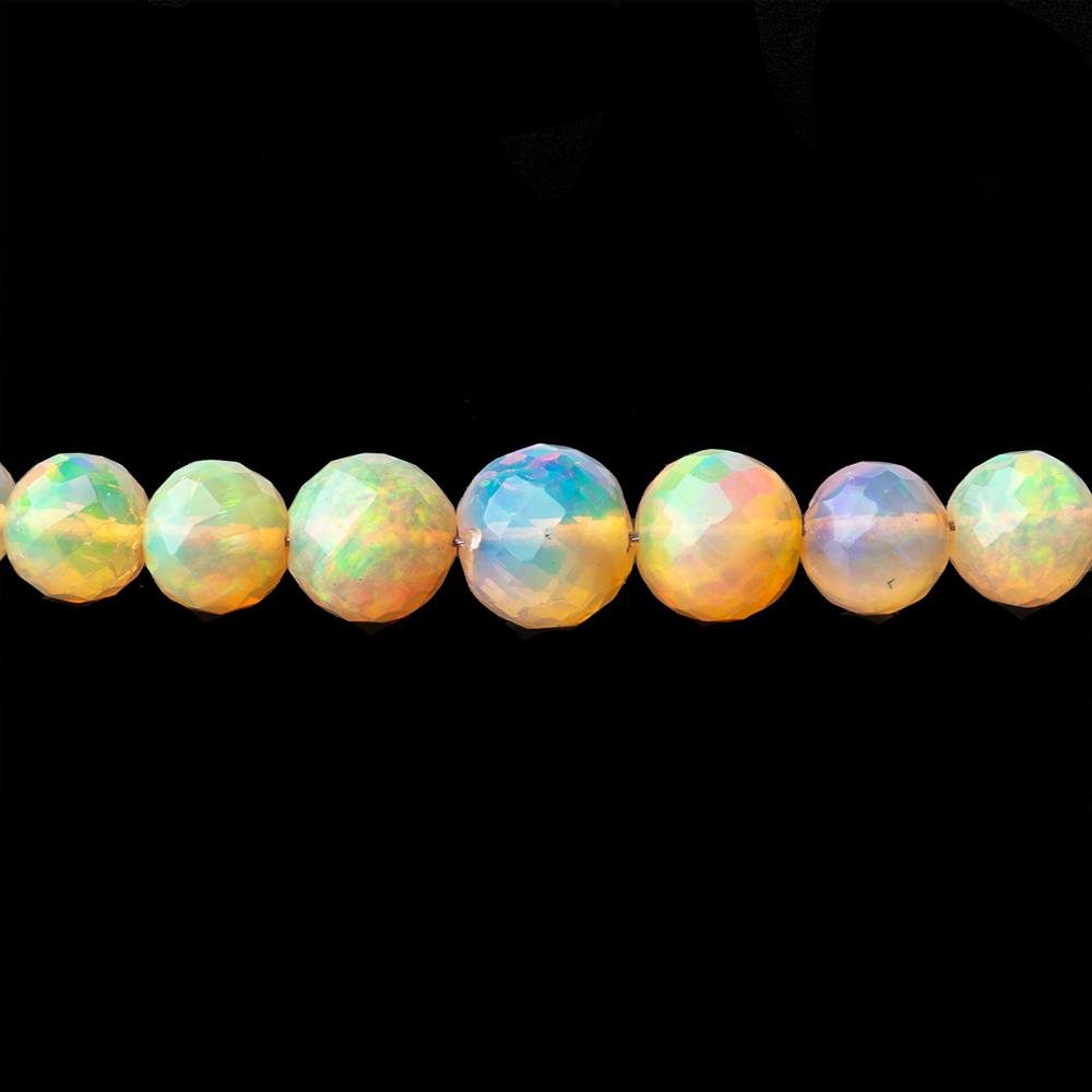 4-7mm Golden Ethiopian Opal faceted round beads 16 inch 105 pieces - BeadsofCambay.com