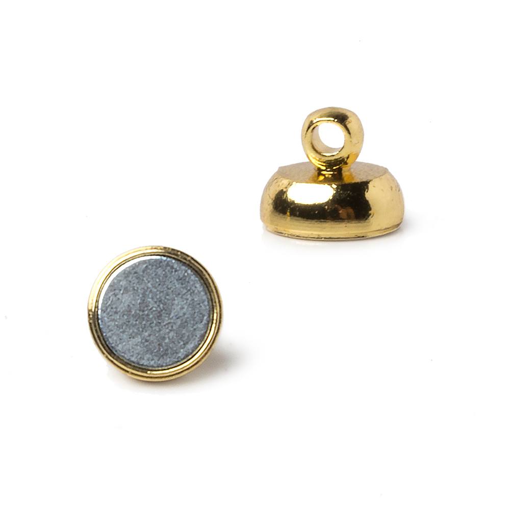 7mm Gold plated Magnetic Clasp Set of 5 pieces - Beadsofcambay.com