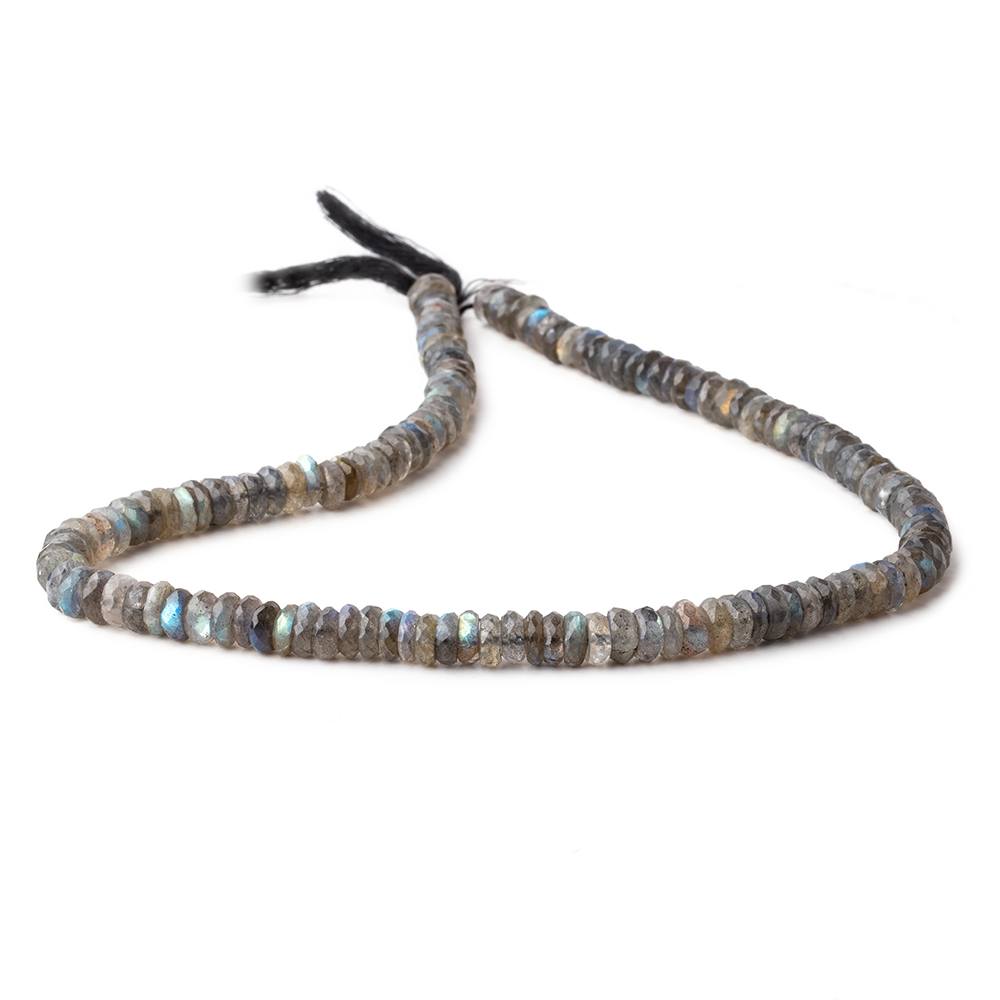7mm Labradorite Faceted Heshi Beads 15 inch 140 pieces - Beadsofcambay.com