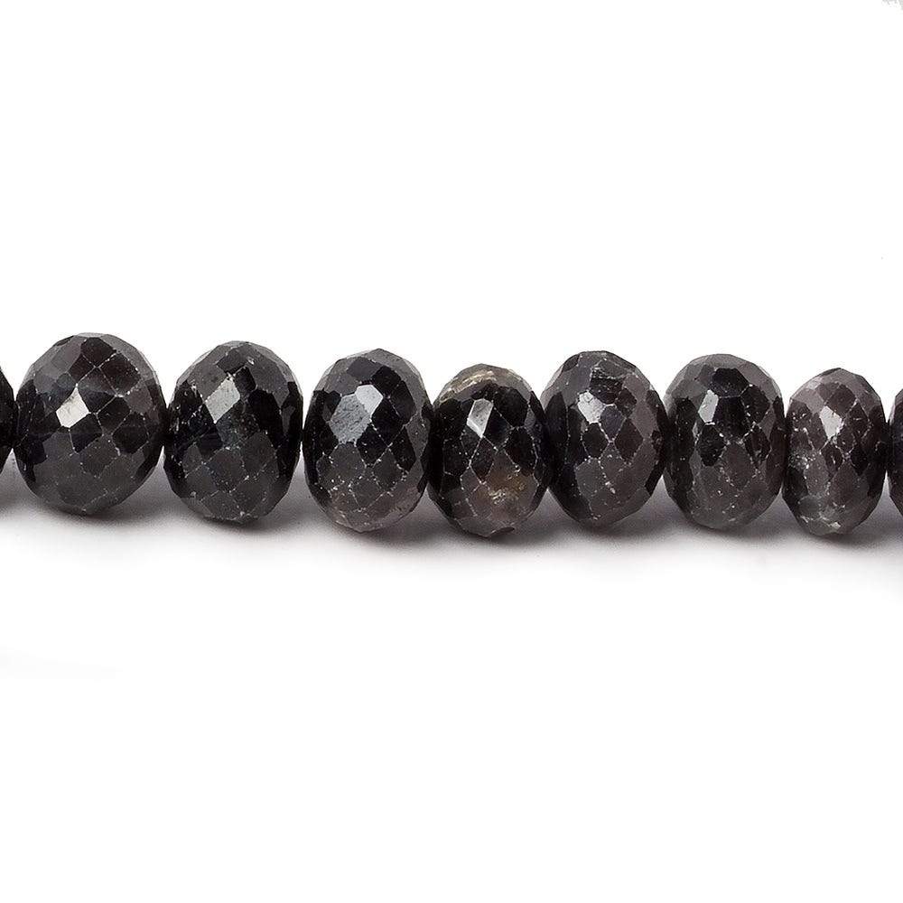 7mm Sapphire Faceted Rondelle Beads 16 inch 85 beads - Beadsofcambay.com
