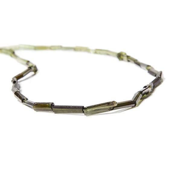 7x3mm Green Shaded Tourmaline Natural Crystal - Beadsofcambay.com