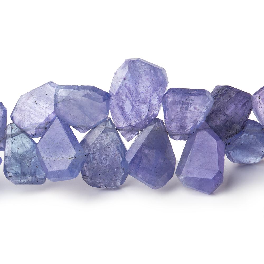 7x5-13x9mm Tanzanite Faceted Freeform Beads 7 inch 52 pieces - Beadsofcambay.com