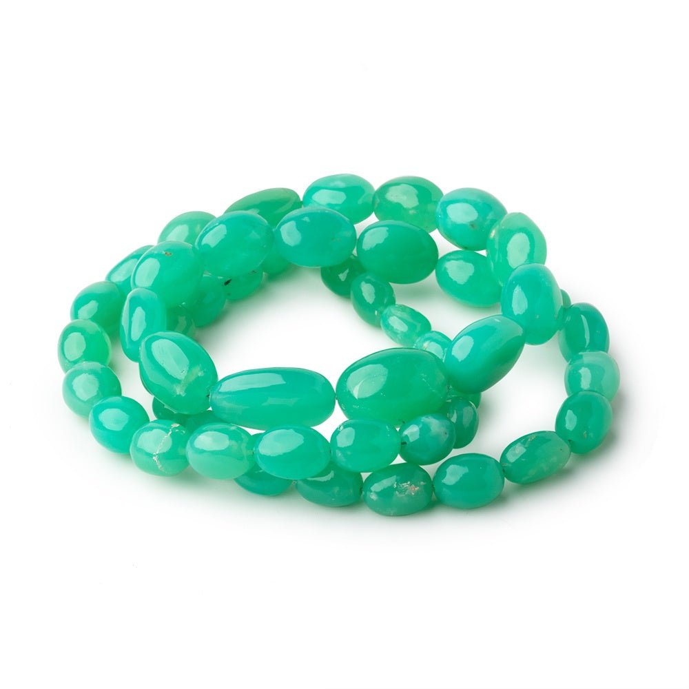 7x5-15.5x13mm Prase Opal Plain Nugget Beads 20 inch 50 pieces AAA - Beadsofcambay.com