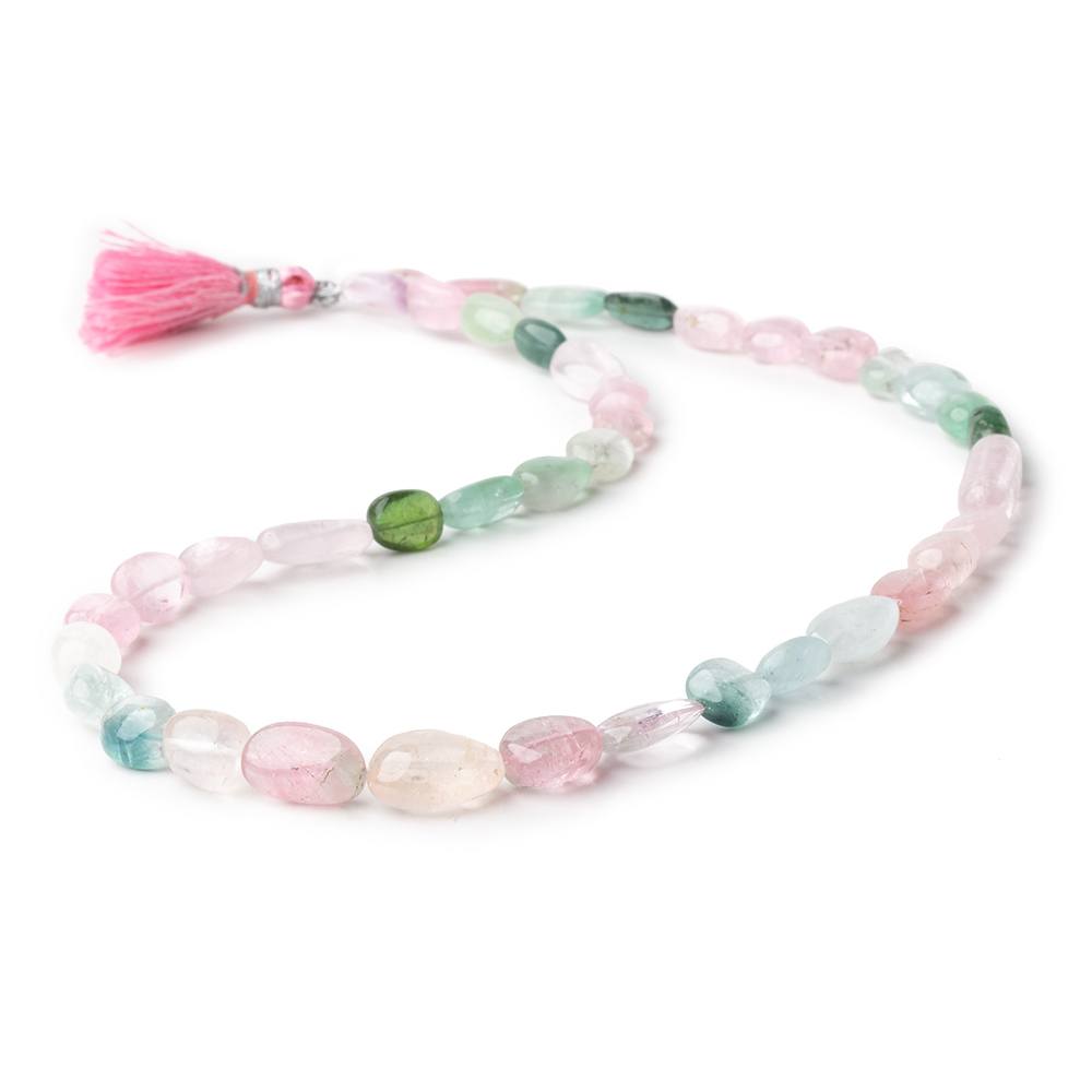 7x6-12x11mm Afghani Tourmaline Plain Nugget Beads 17 inch 42 pieces AAA - Beadsofcambay.com