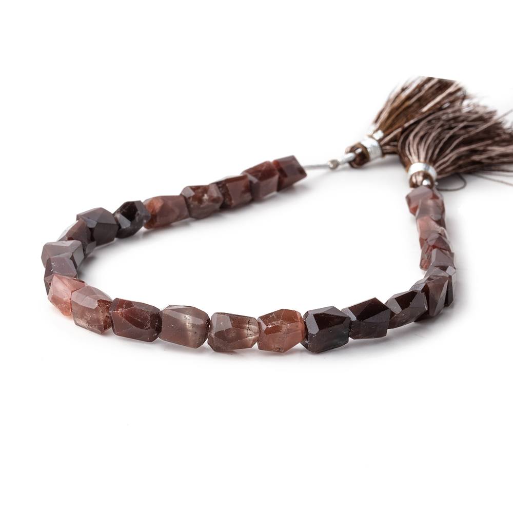 7x6-8x7mm Cat's Eye Scapolite Faceted Nugget Beads 8 inch 20 pieces - Beadsofcambay.com