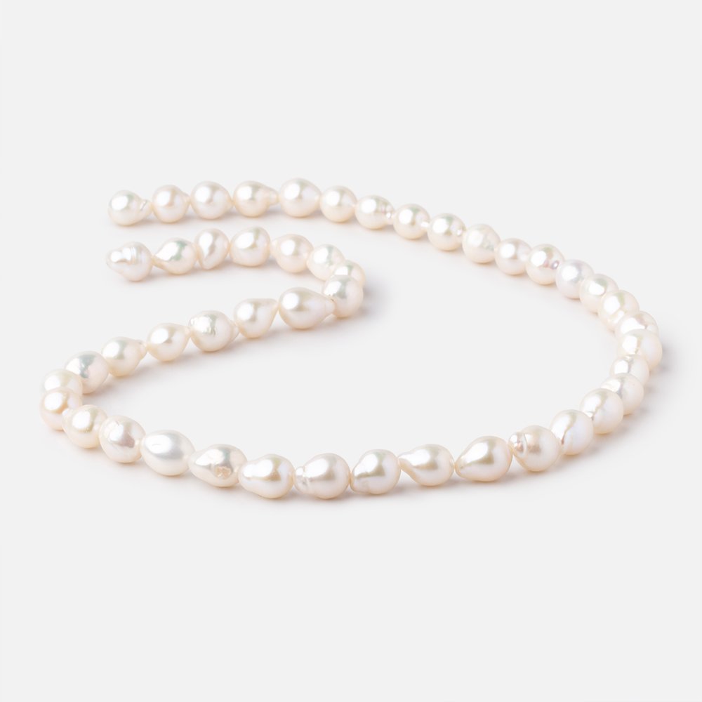 7x6.5-9x7mm Cream Petite Ultra Baroque Freshwater Pearls 15 inch 48 Beads - Beadsofcambay.com
