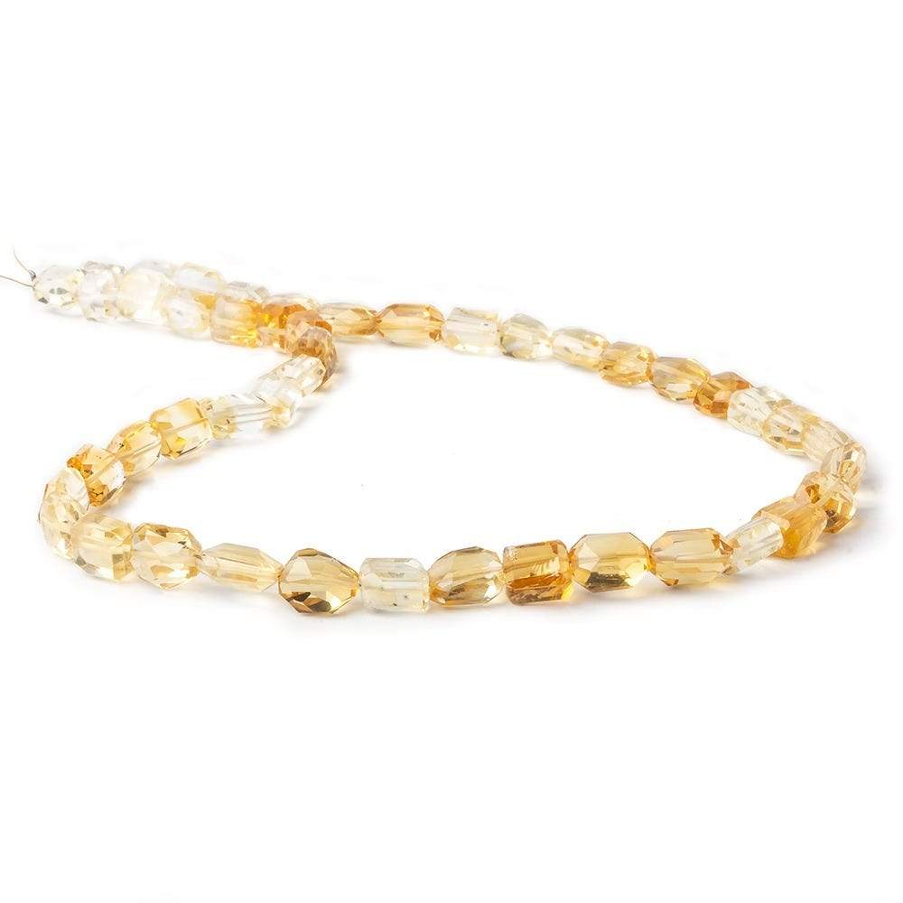 7x7-11x7mm Citrine Faceted Nugget Beads 16 inch 44 pieces A - Beadsofcambay.com