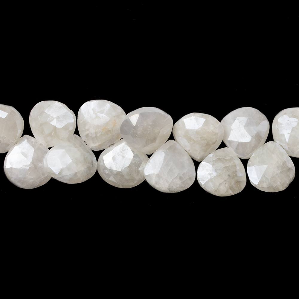 7x7-8x8mm Mystic Sapphire faceted heart beads 7.5 inch 50 pieces - Beadsofcambay.com