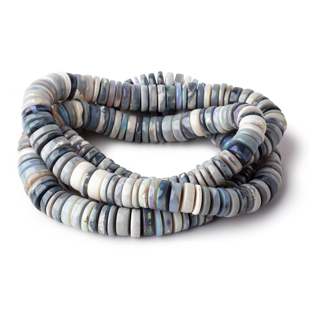 8-11mm Australian Opal Plain Heshi Beads 16 inch 145 pieces AA - Beadsofcambay.com