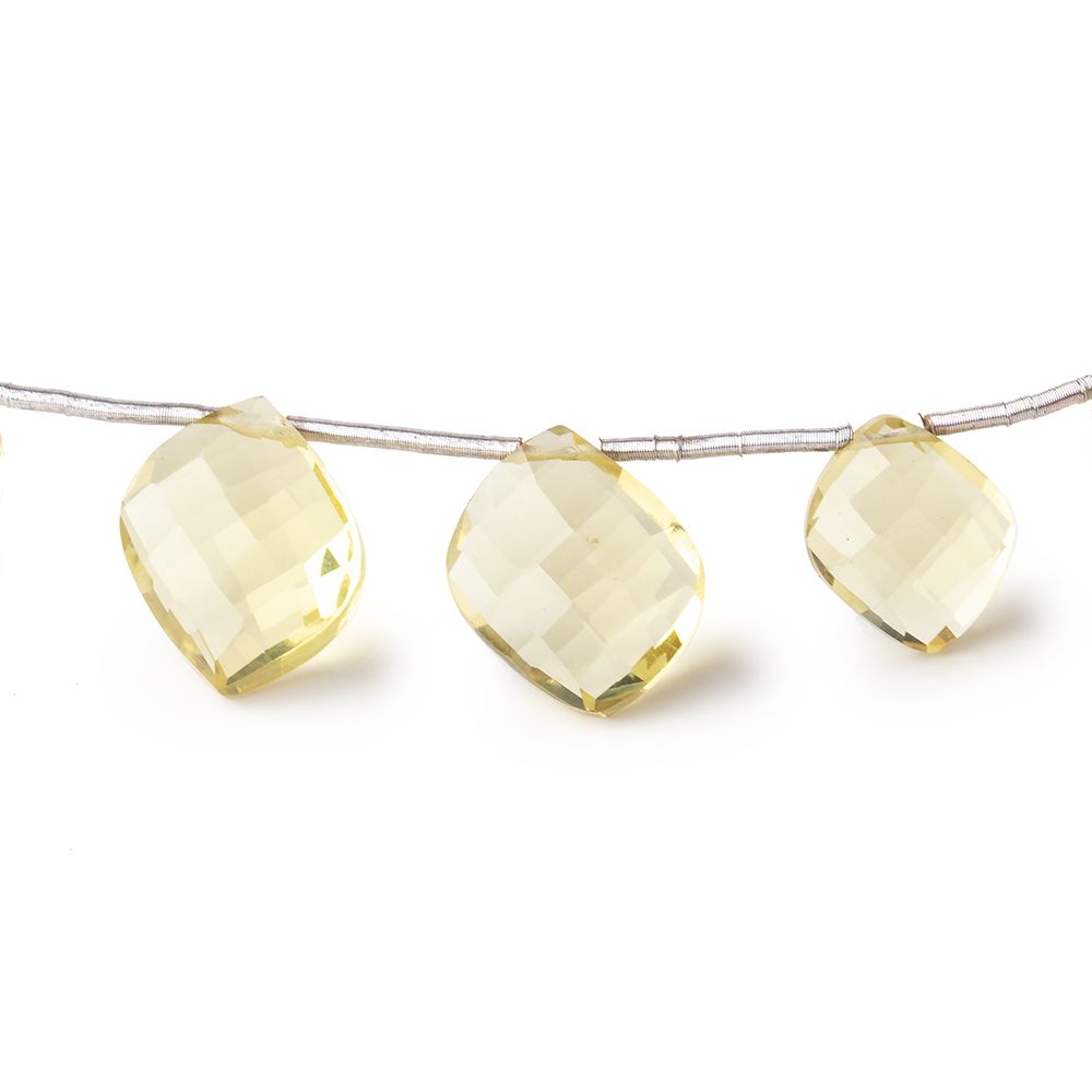 8-12mm Lemon Quartz Faceted Fancy Shape Beads 6.5 inch 12 pieces - Beadsofcambay.com