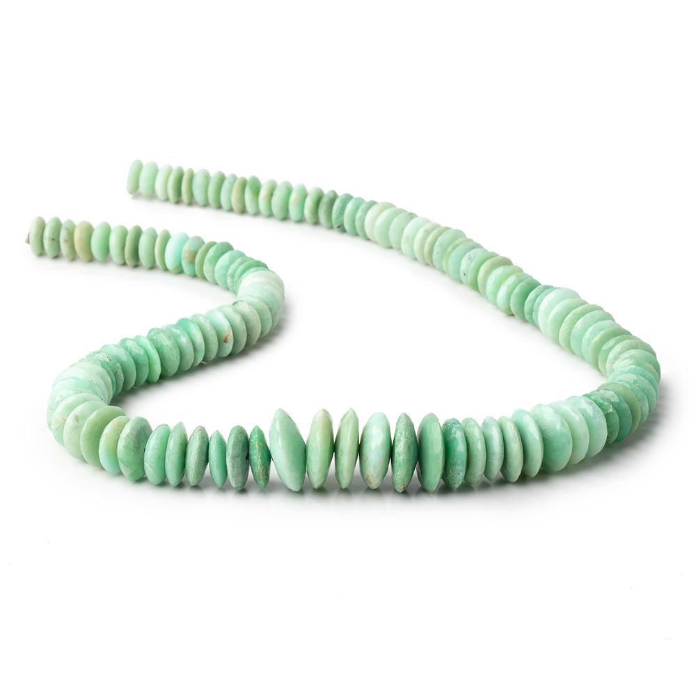 8-15mm Chrysoprase German Faceted Rondelle Beads 16 inch 114 pieces - Beadsofcambay.com