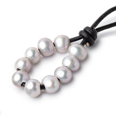 Off Round Large Hole Pearls 8-10mm+