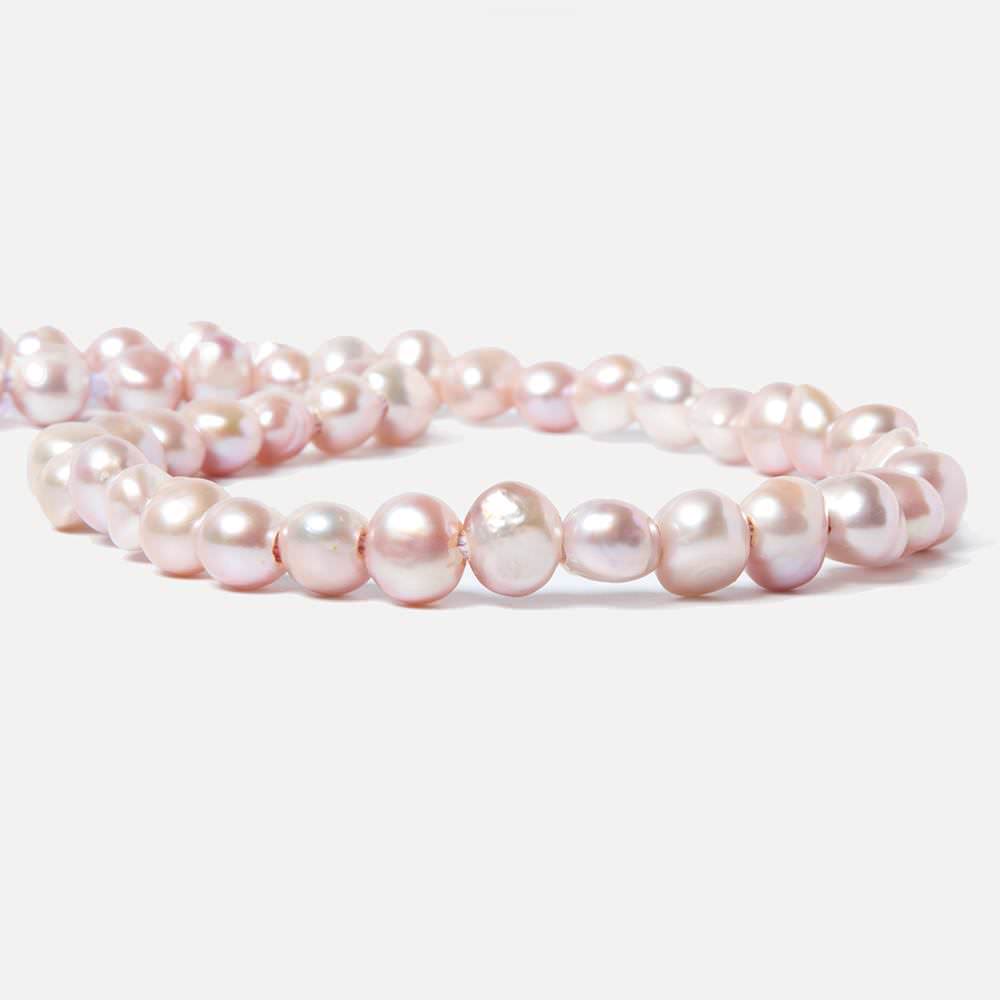 8.5-10.5mm Soft Pink Baroque Side Drill 2.5mm large hole Pearl 43 pcs - Beadsofcambay.com