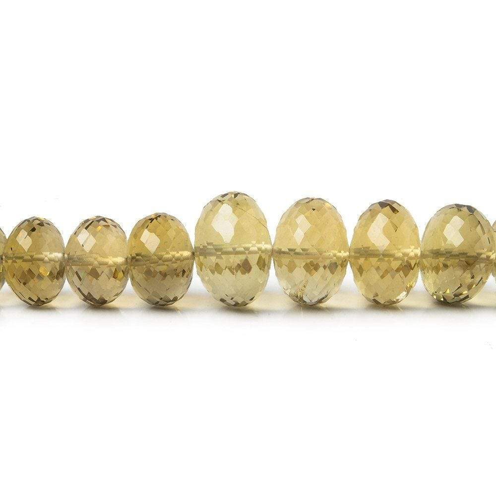 8.5-16mm Honey Quartz Faceted Rondelle 16 inch 54 pieces AA - Beadsofcambay.com
