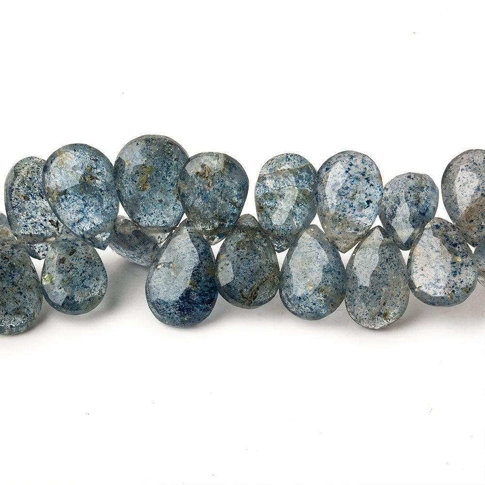 8.5x6-10x7mm Apatite in Quartz Beads Faceted Pear Beads 8 inch 67 pieces - Beadsofcambay.com