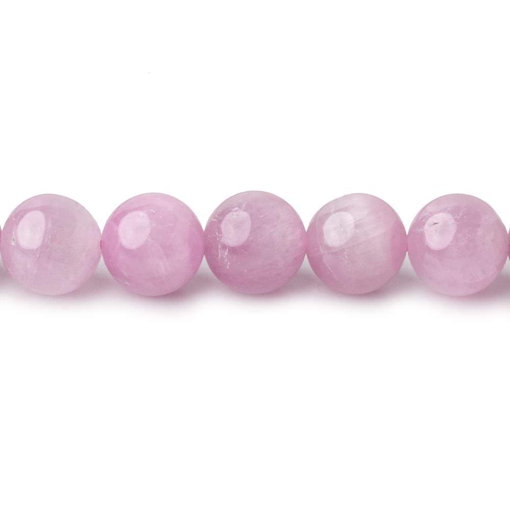 8mm Kunzite plain round beads 16 inch 51 pieces AAA - Beadsofcambay.com
