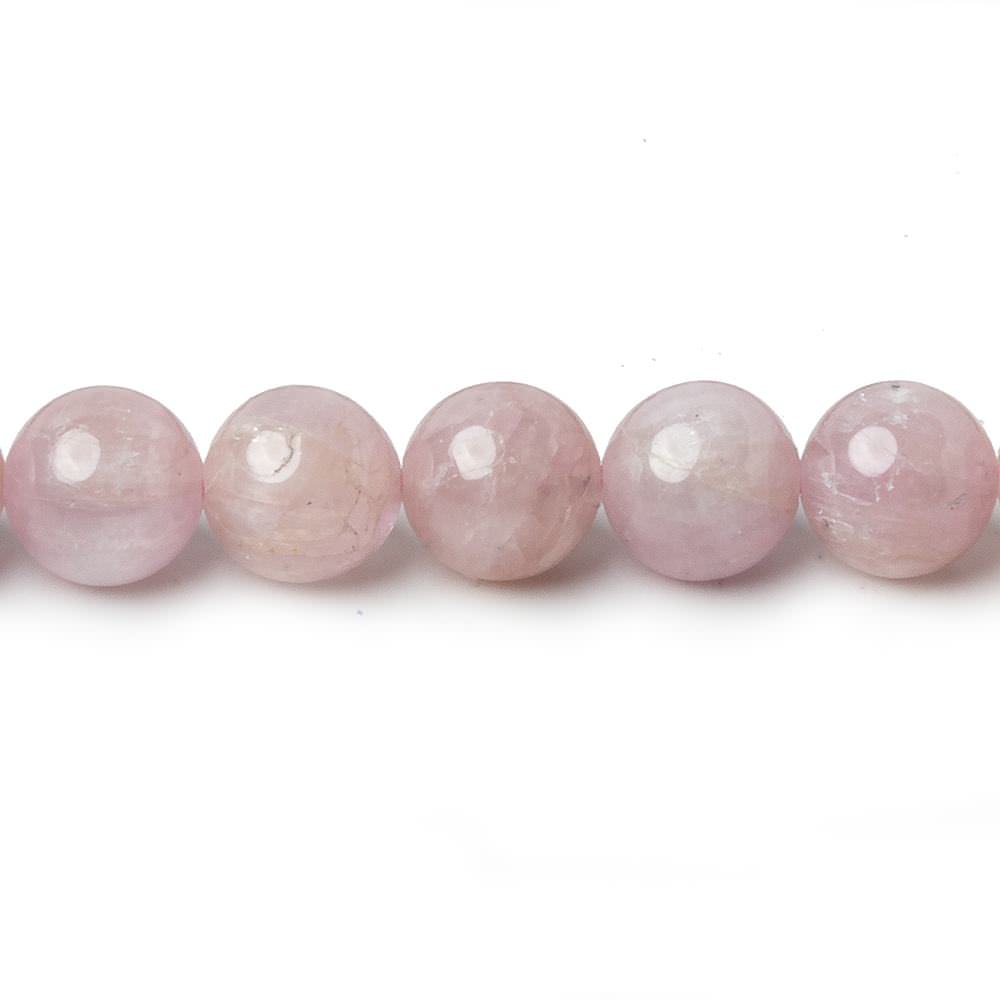 8mm Kunzite Plain Rounds 16 inch 51 beads AA - Beadsofcambay.com