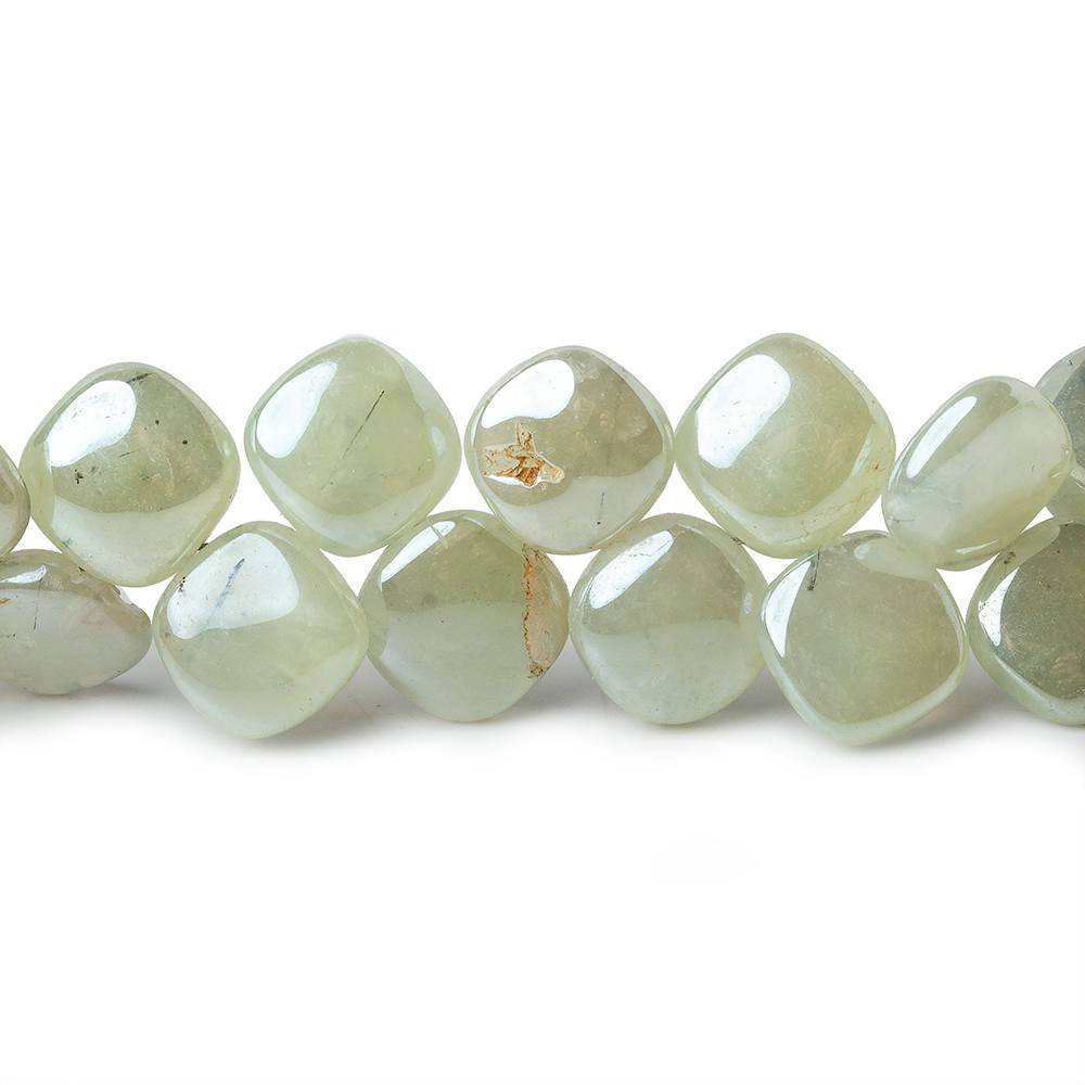 8mm Mystic Prehnite Plain Pillow Beads 8 inch 47 beads - Beadsofcambay.com