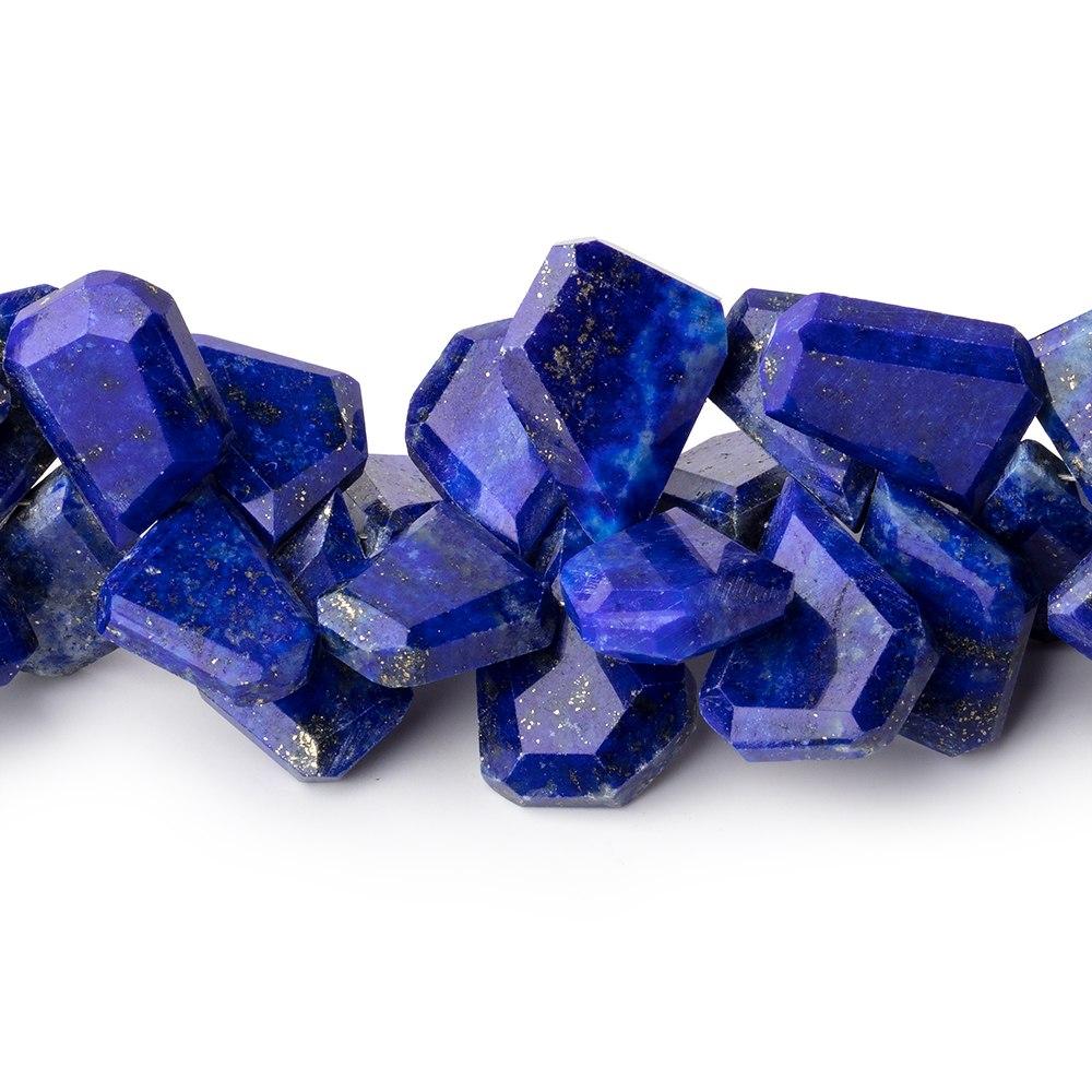 8x5-15x11mm Lapis Lazuli Faceted Freeform Beads 7.5 inch 66 pieces - Beadsofcambay.com