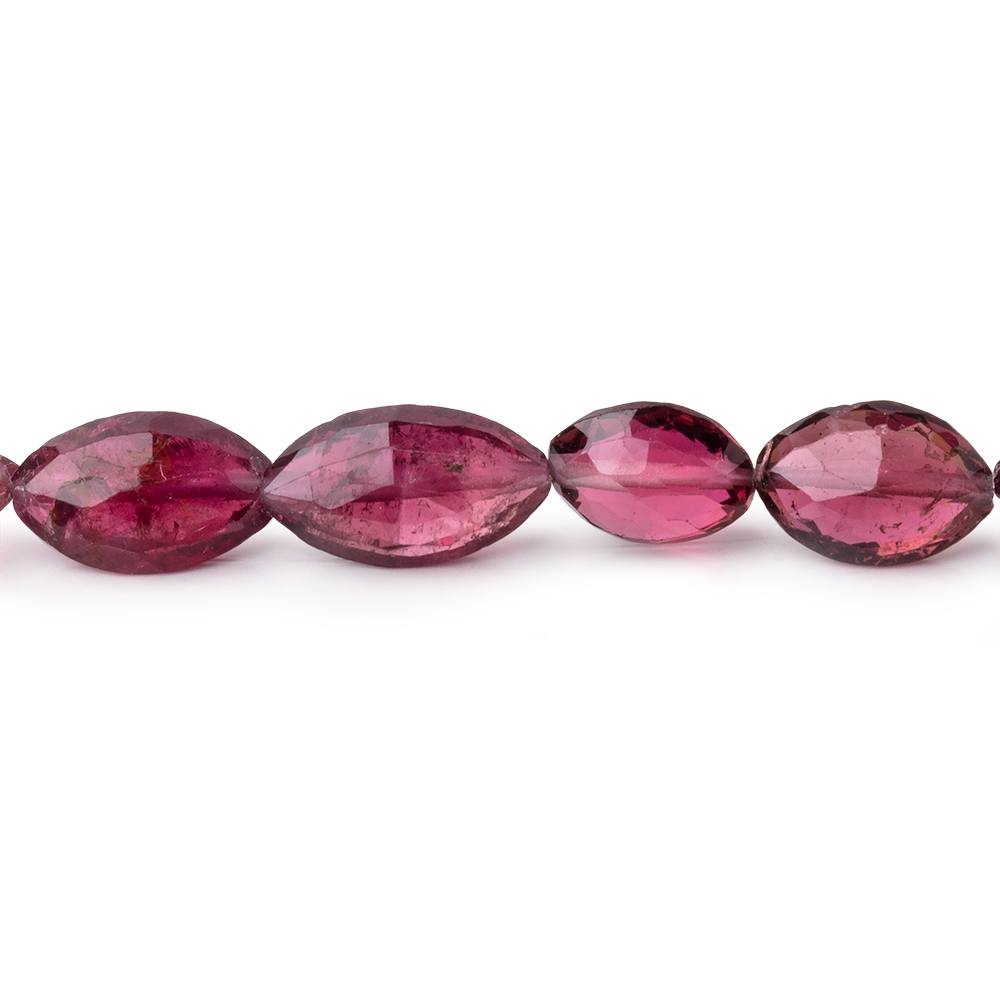 8x6-11x7mm Rubelite Tourmaline Faceted Marquise Beads 18 inch 48 pieces AAA - Beadsofcambay.com