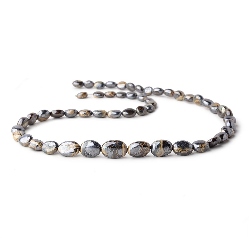 8x6-15x11mm Schalenblende Plain Nugget Beads 20 inch 53 pieces AA rare - Beadsofcambay.com