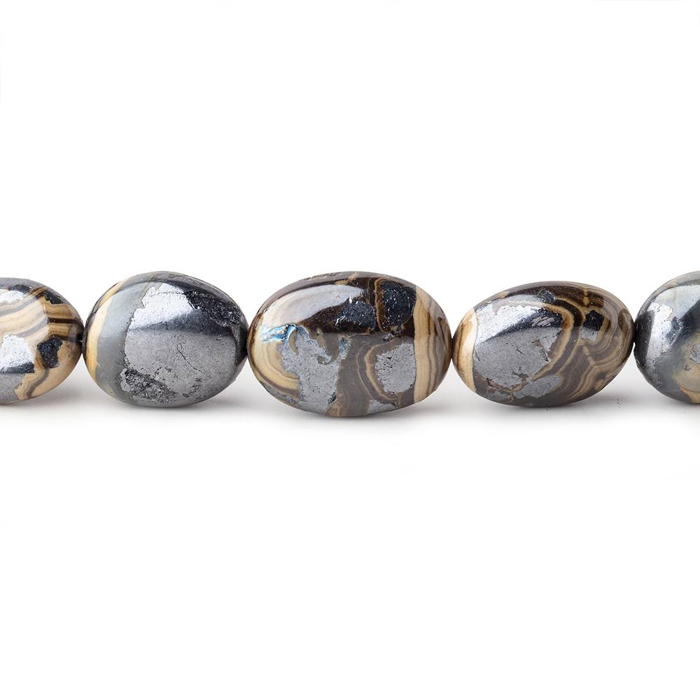 8x6-15x11mm Schalenblende Plain Nugget Beads 20 inch 53 pieces AA rare - Beadsofcambay.com