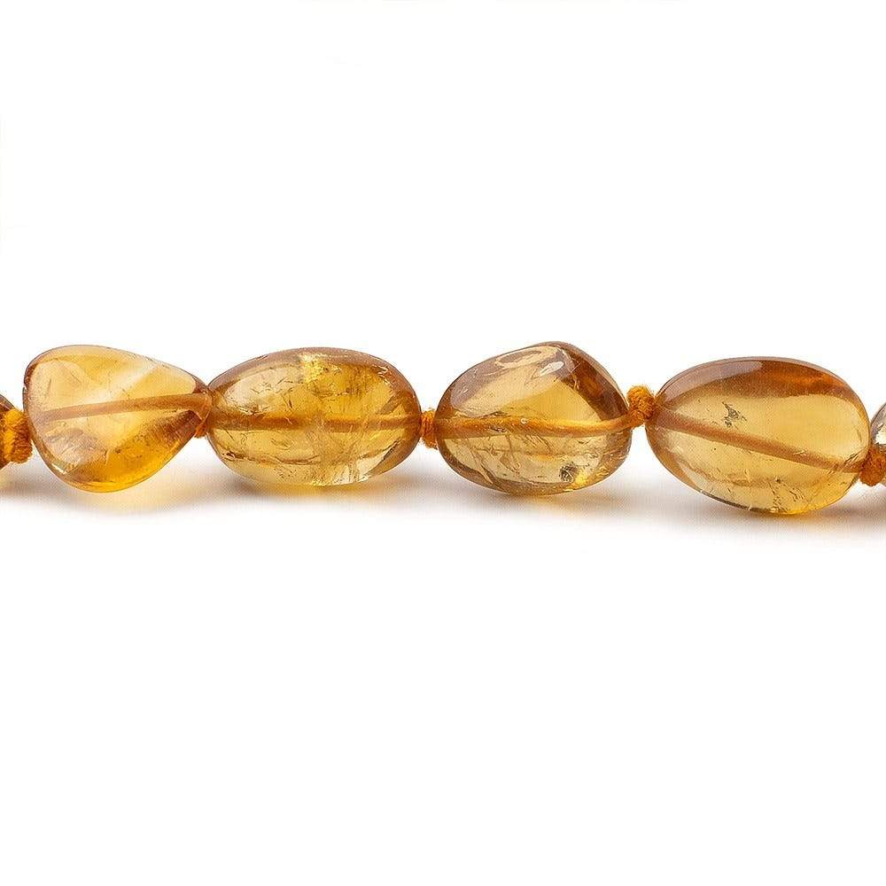 8x8-15x13mm Citrine Plain Nugget Beads17 inch 33 pieces - Beadsofcambay.com