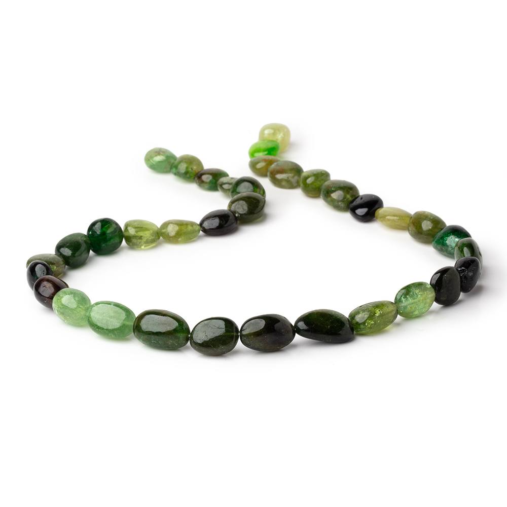 9.5-16mm Chrome Tourmaline Plain Nugget Beads 16 inch 33 pieces - Beadsofcambay.com