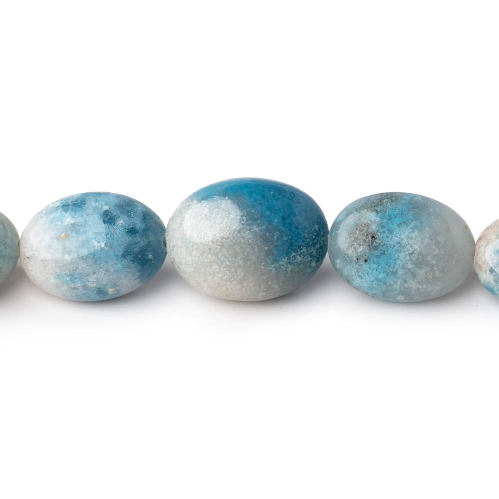 9.5x6.5-14x10mm Rare Paraiba Quartz Plain Oval Beads 8 inch 16 pieces AAA - Beadsofcambay.com