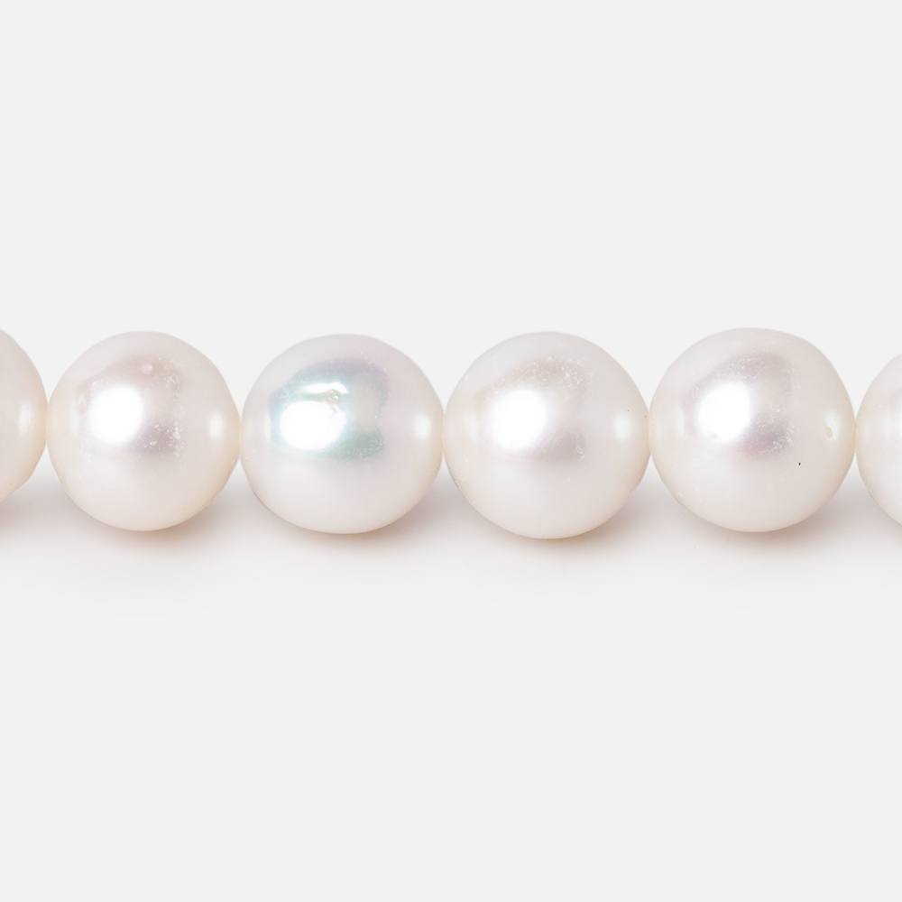 9mm Off White Off Round Freshwater Pearls 15.5 inch 47 Beads - Beadsofcambay.com