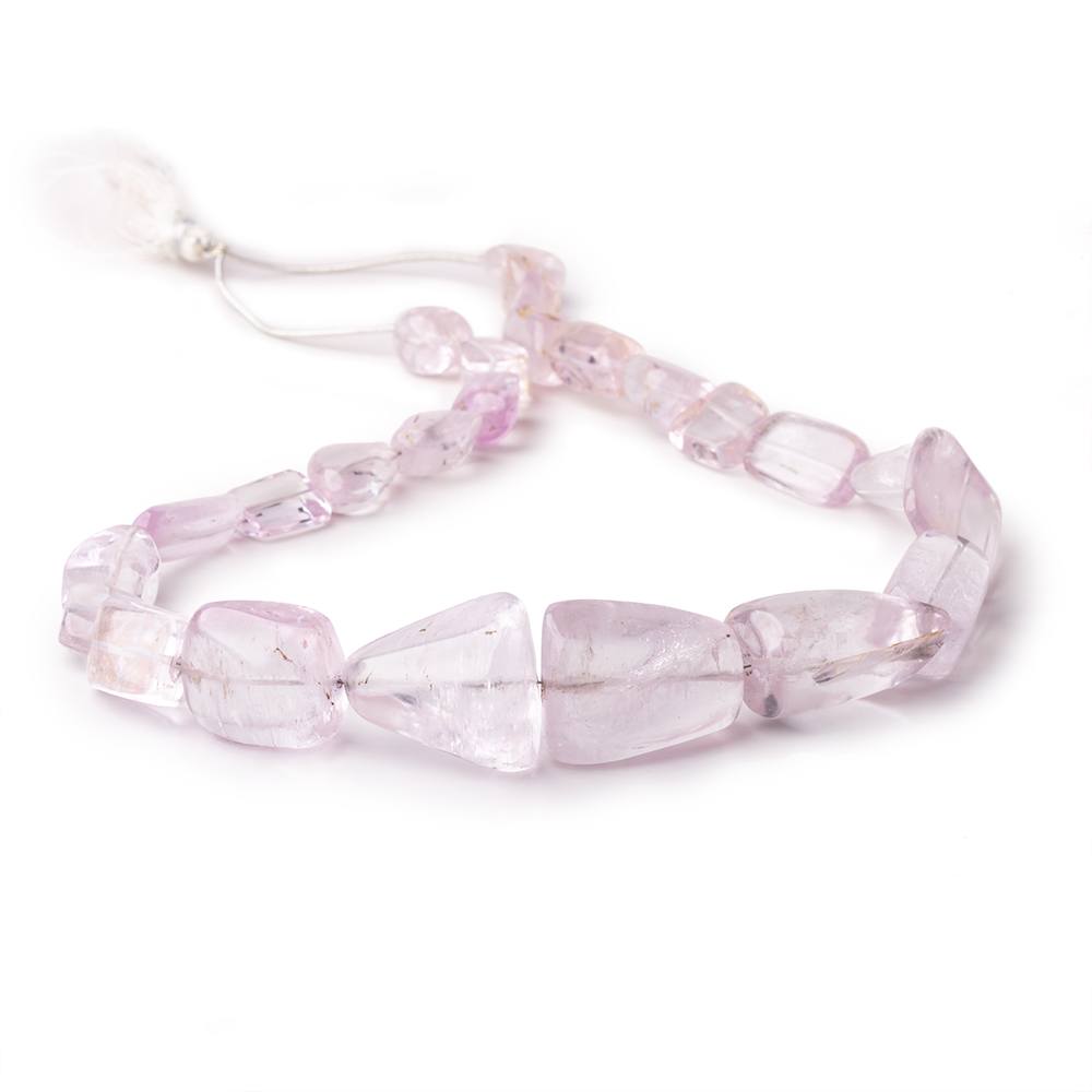 9x11-27x18mm Kunzite Plain Nugget Beads 18 inch 25 pieces - Beadsofcambay.com