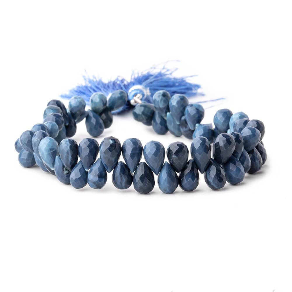 9x6-10x6mm Owyhee Blue Opal Tear Drop Beads 8 inch 61 pieces - Beadsofcambay.com