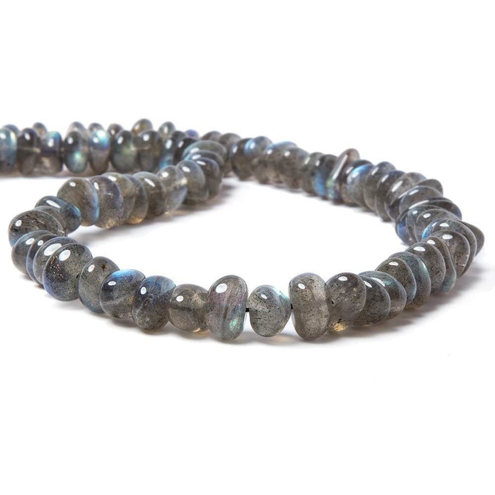 9x6-16x6mm Labradorite Side Drilled Plain Nugget Beads 16 inch 71 pieces - Beadsofcambay.com