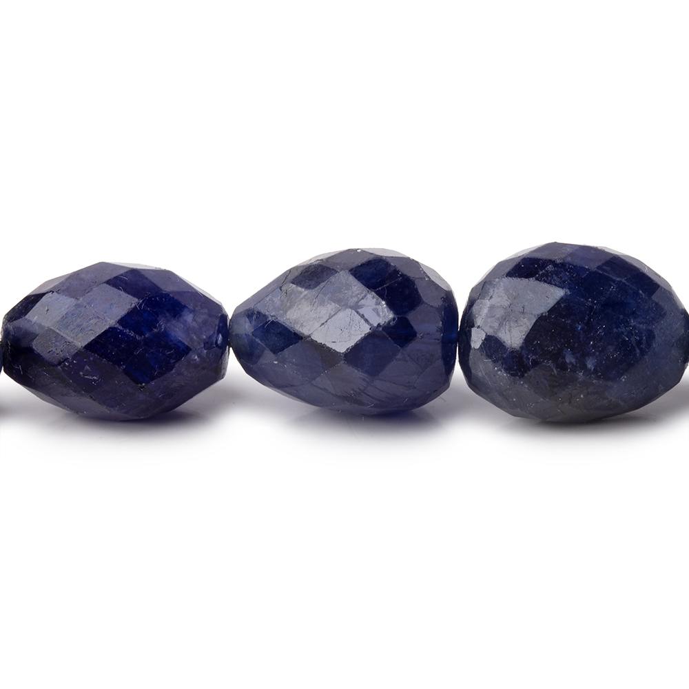 9x7-17x12mm Blue Sapphire Faceted Nugget Beads 18 inch 34 pieces AA - Beadsofcambay.com